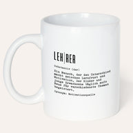 Definition Lehrer/in - Tasse Tasse Lieblingskollegen®