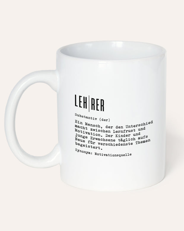 Definition Lehrer - Tasse
