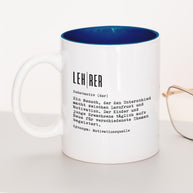 Definition Lehrer/in - Tasse Lehrer Dunkelblau Tasse Lieblingskollegen®
