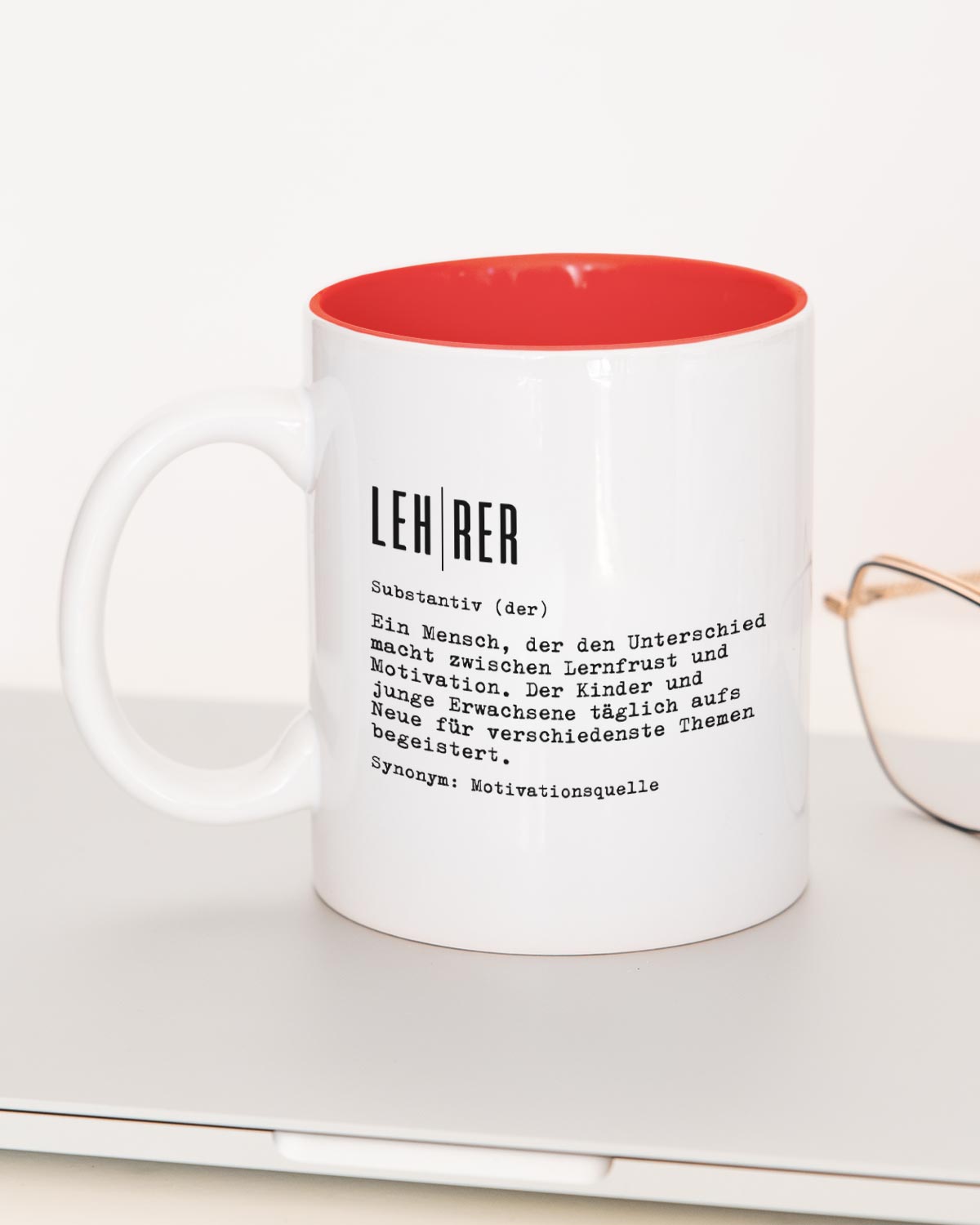 Definition Lehrer/in - Tasse Lehrer Rot Tasse Lieblingskollegen®