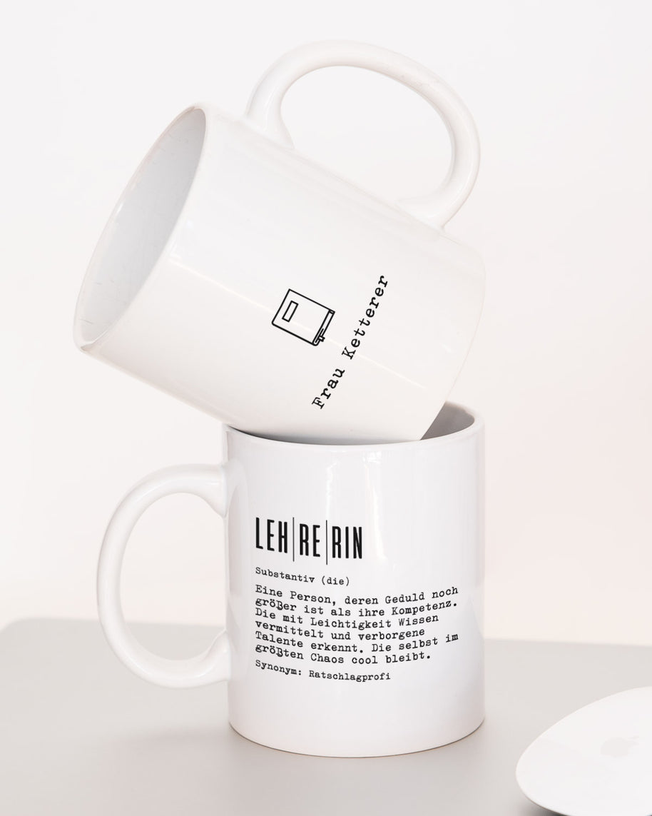 Definition Lehrerin - Tasse