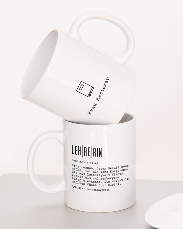 Definition Lehrerin - Tasse