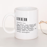 Definition Lehrerin - Tasse