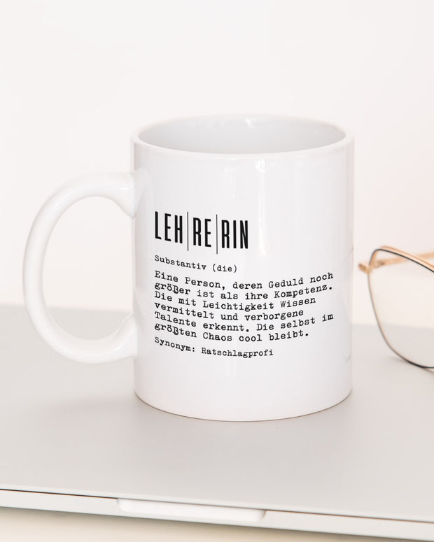 Definition Lehrerin - Tasse