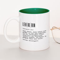 Definition Lehrer/in - Tasse Lehrerin Dunkelgrün Tasse Lieblingskollegen®