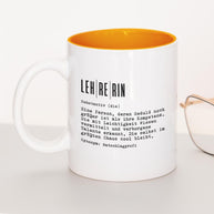 Definition Lehrer/in - Tasse Lehrerin Orange Tasse Lieblingskollegen®