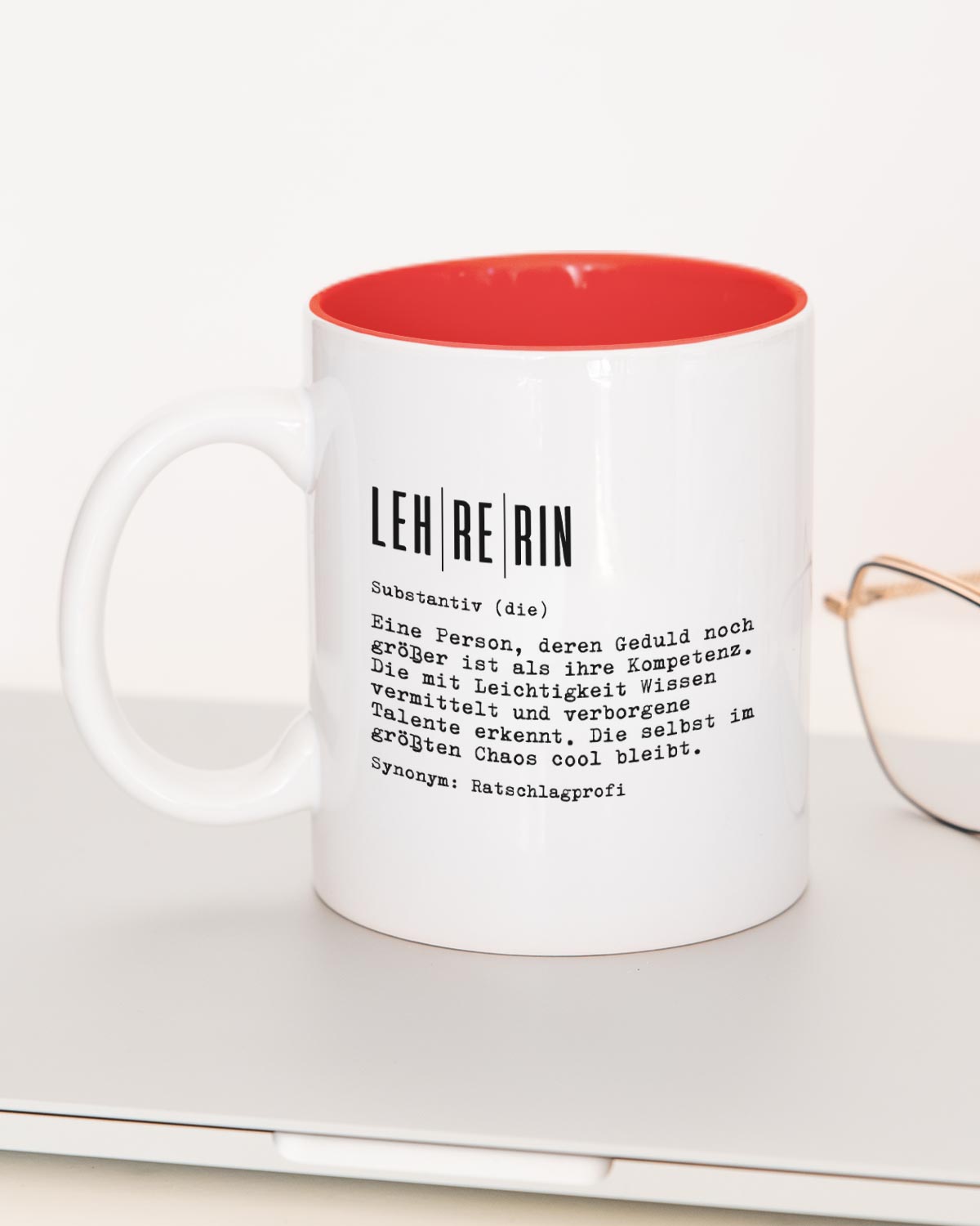 Definition Lehrer/in - Tasse Lehrerin Rot Tasse Lieblingskollegen®