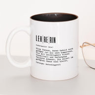 Definition Lehrer/in - Tasse Lehrerin Schwarz Tasse Lieblingskollegen®