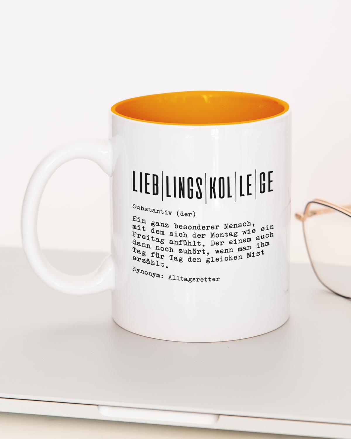 Definition Lieblingskollege - Tasse Orange Tasse Lieblingskollegen®