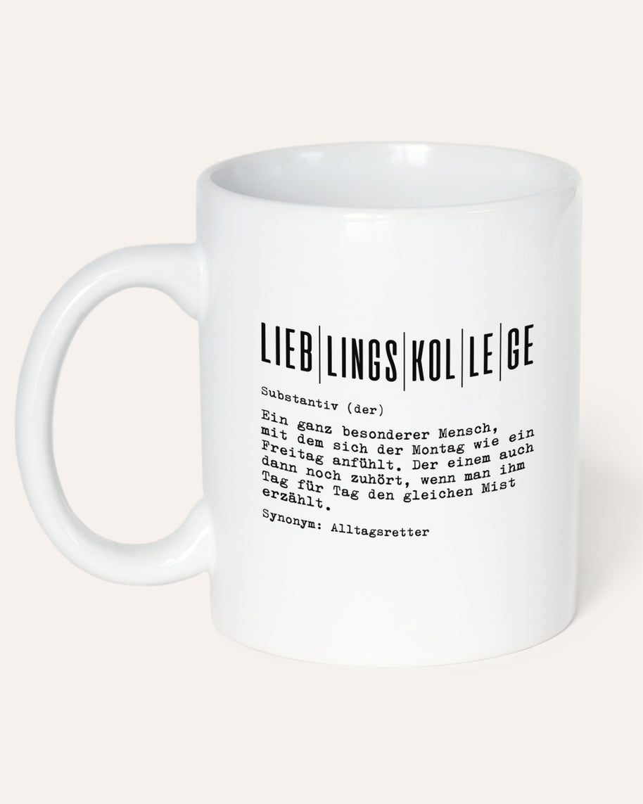 Motiv: Definition Lieblingskollege - VS" Tasse