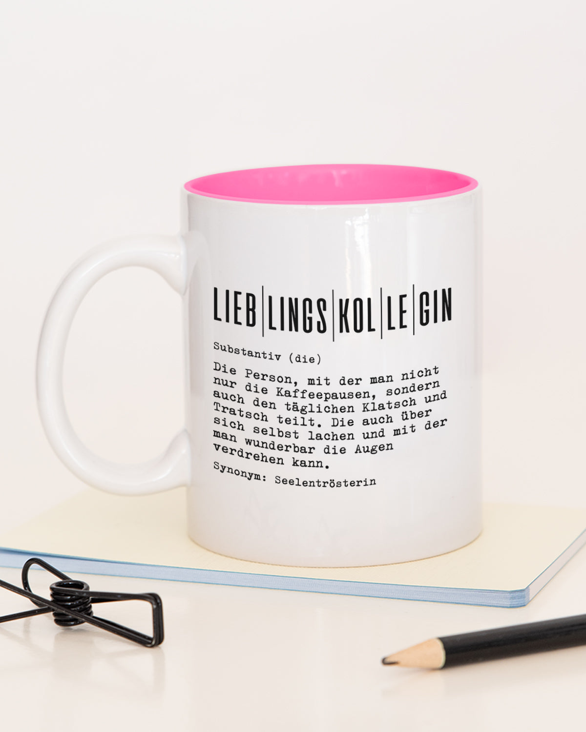 Definition Lieblingskollegin - Tasse Pink Tasse Lieblingskollegen®