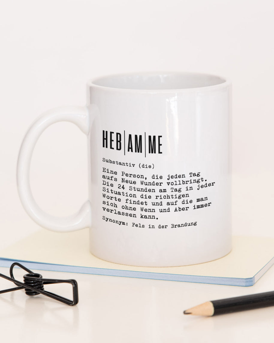 Definition Hebamme - Tasse