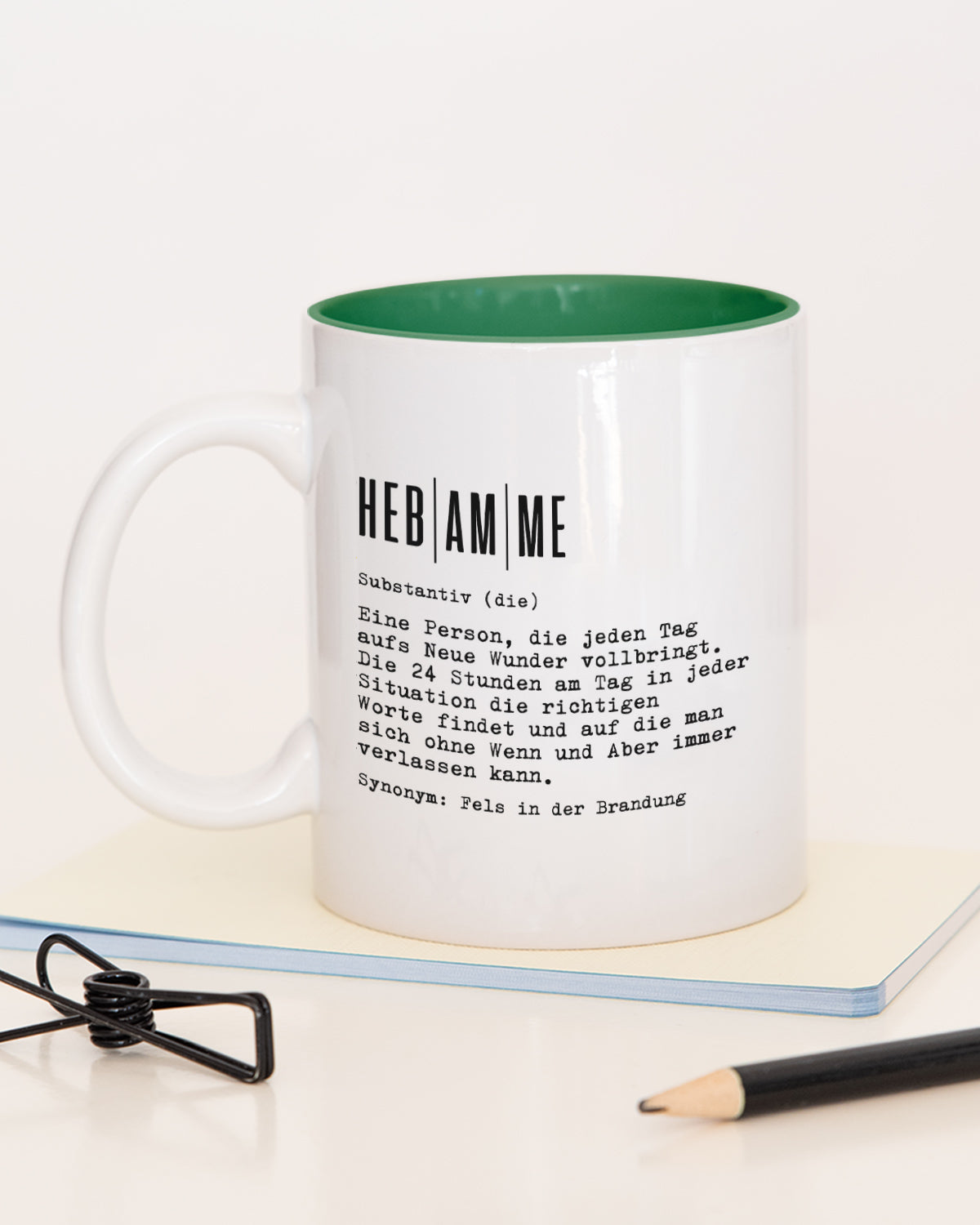 Definition Hebamme - Tasse Dunkelgrün Tasse Lieblingskollegen®