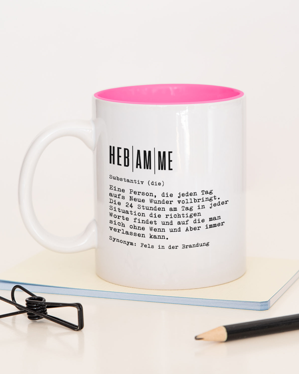 Definition Hebamme - Tasse Pink Tasse Lieblingskollegen®