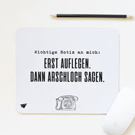 Erst Auflegen - Mousepad