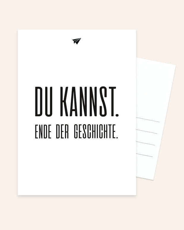 Du kannst - Postkarte