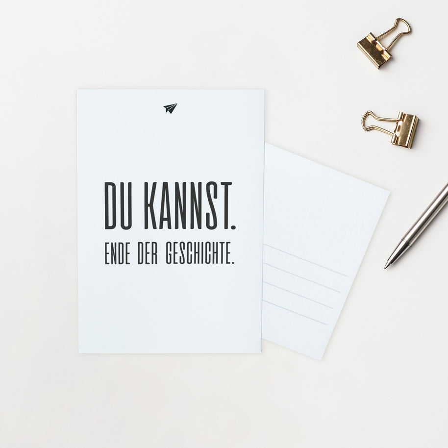Du kannst - Postkarte