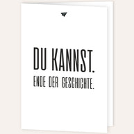 Du kannst - Grußkarte