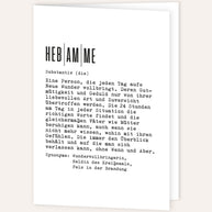 Definition Hebamme - Grußkarte
