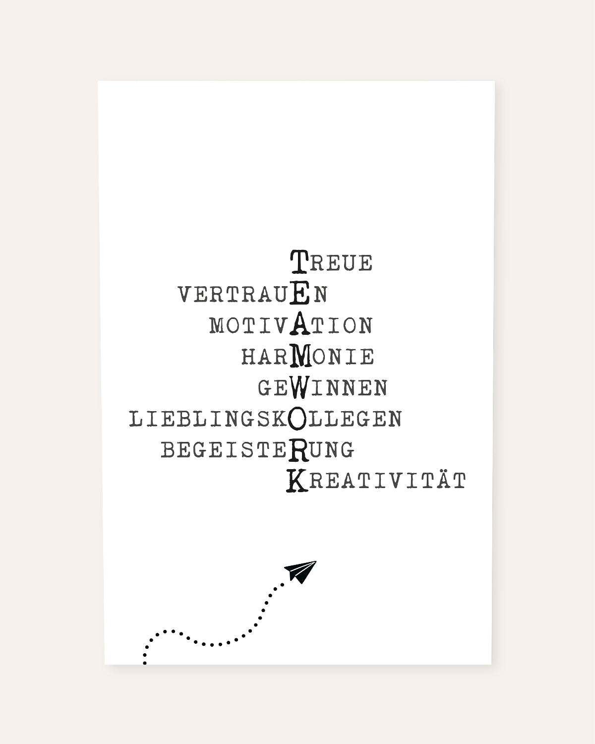 Teamwork - Poster Poster Lieblingskollegen®