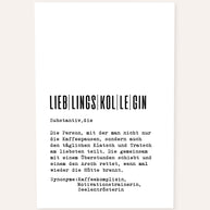 Definition Lieblingskollegin - Foto-Poster