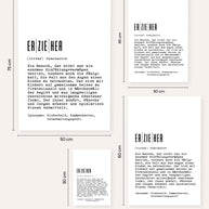 Definition Erzieher - personalisierbares Poster