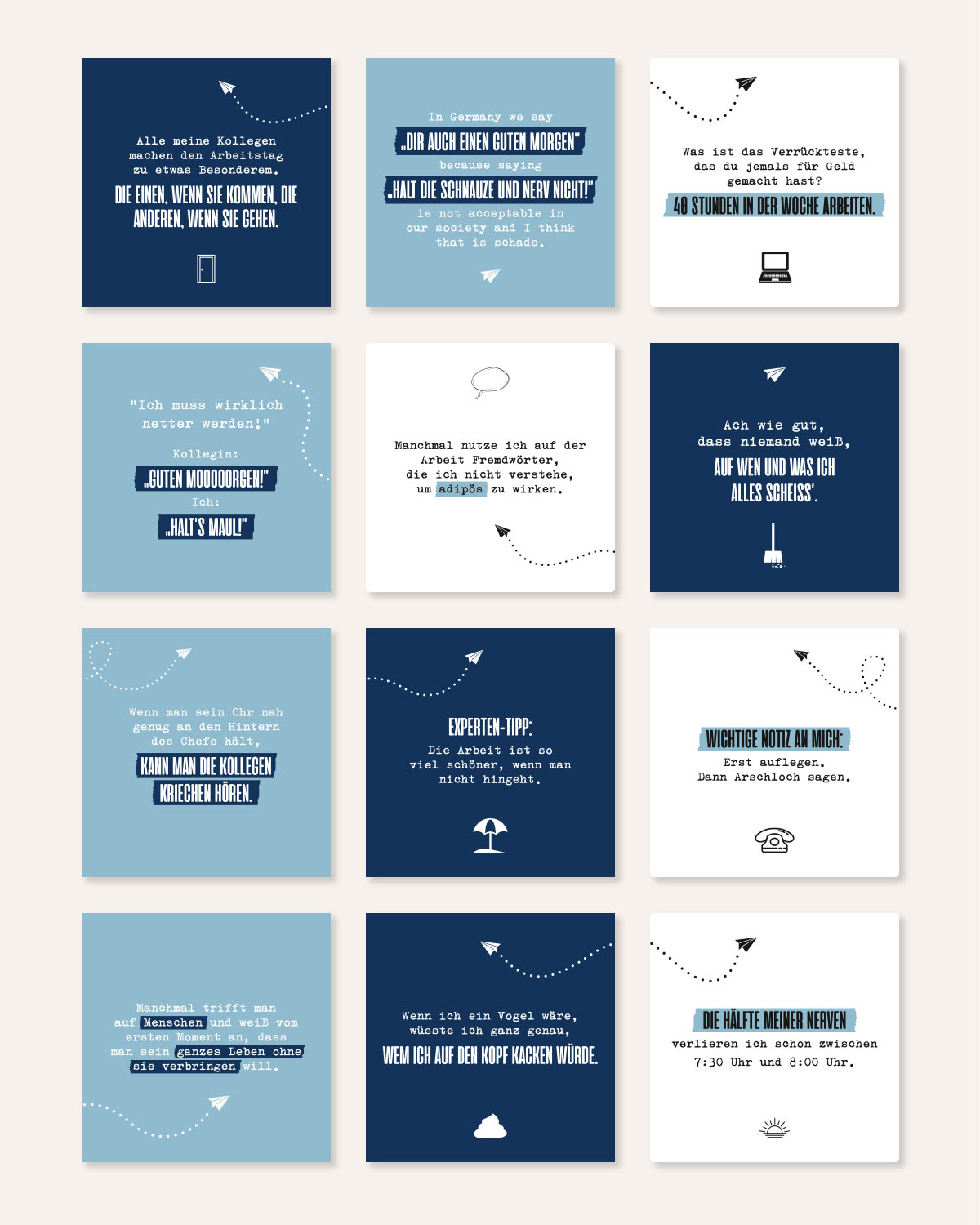 Witzige Büromomente - Karten im Holzaufsteller Karten im Holzaufsteller Lieblingskollegen®