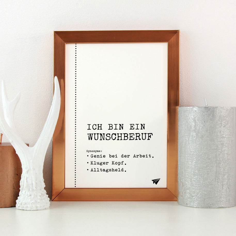 Ich bin ein (+Wunschberuf) - personalisierbares Poster