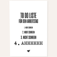 To do Liste - Poster