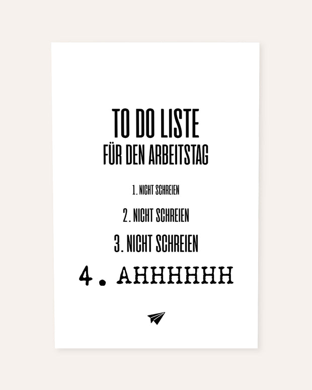 To do Liste - Poster Poster Lieblingskollegen