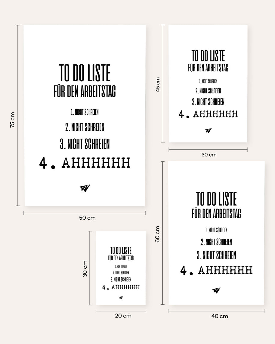 To do Liste - Poster