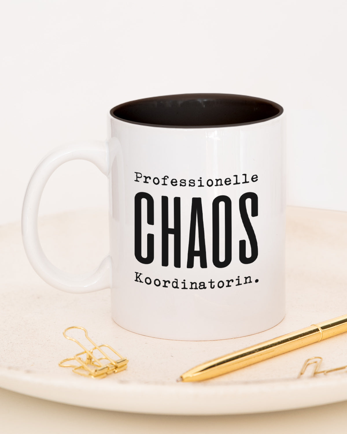 Professionelle Chaos Koordinatorin - Tasse Schwarz Tasse Lieblingskollegen®