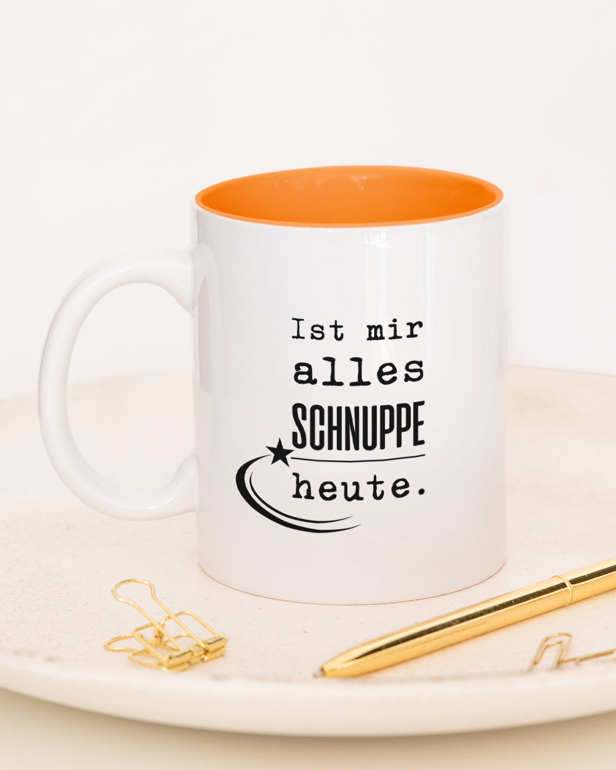 Ist mir alles schnuppe heute - Tasse Orange Tasse Lieblingskollegen®