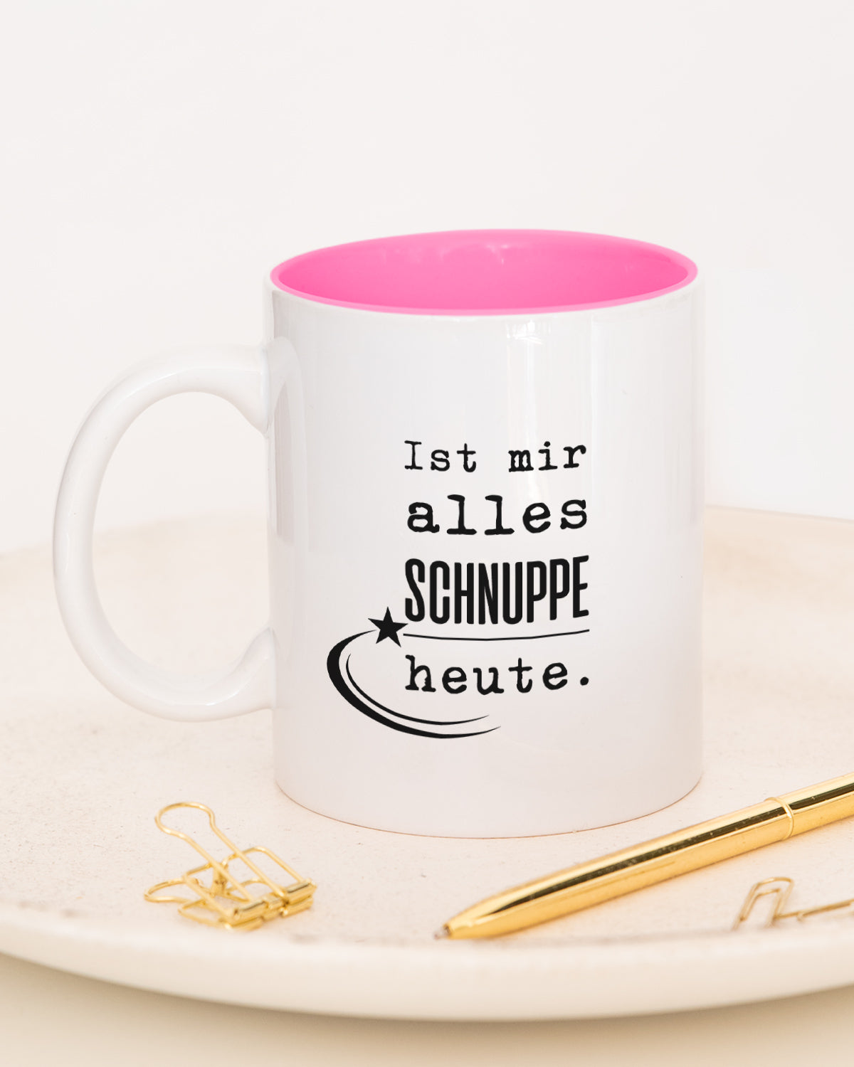 Ist mir alles schnuppe heute - Tasse Pink Tasse Lieblingskollegen®