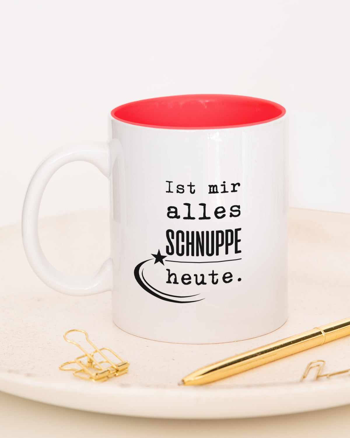 Ist mir alles schnuppe heute - Tasse Rot Tasse Lieblingskollegen®