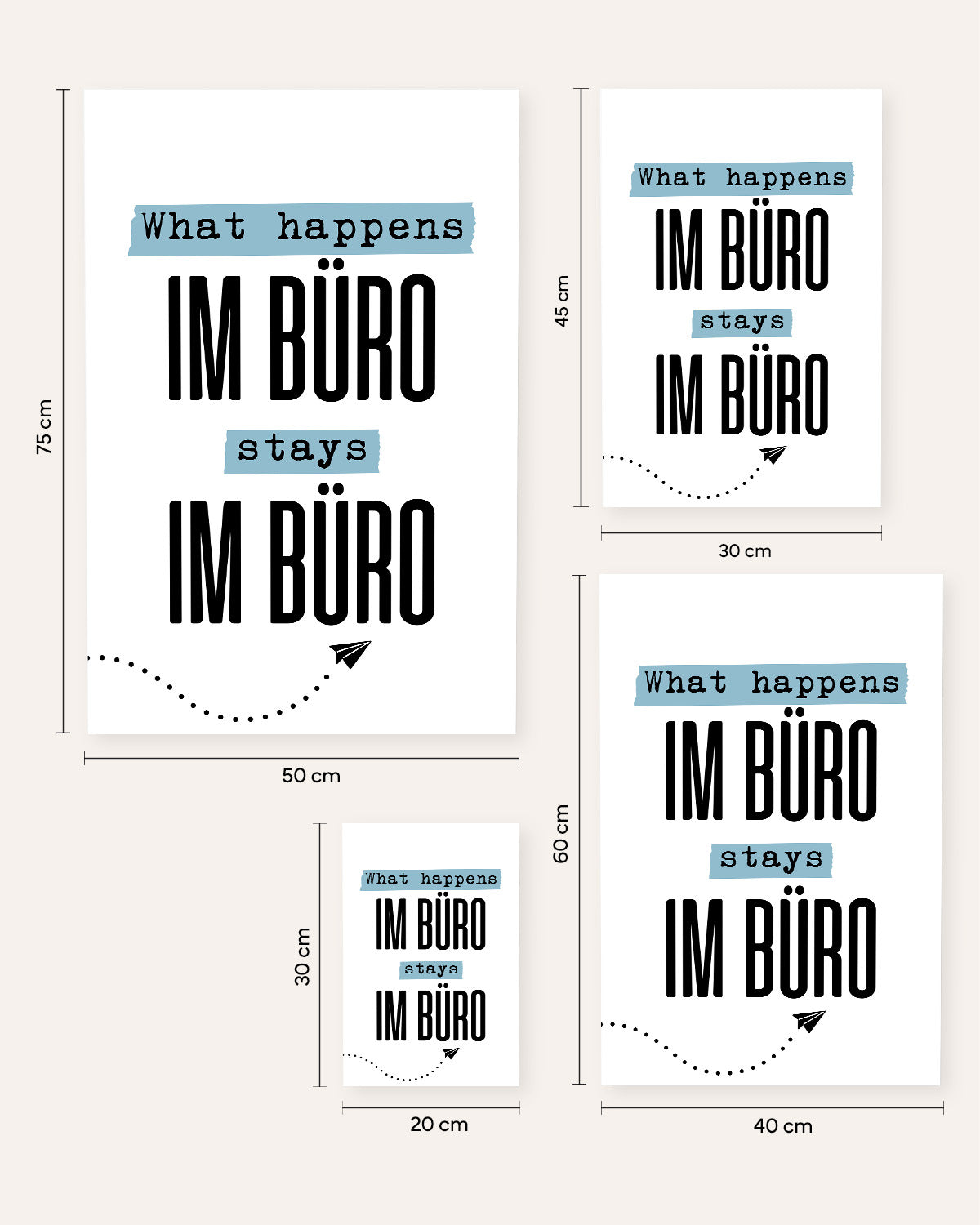 What happens im Büro stays im Büro - Poster Poster Lieblingskollegen®