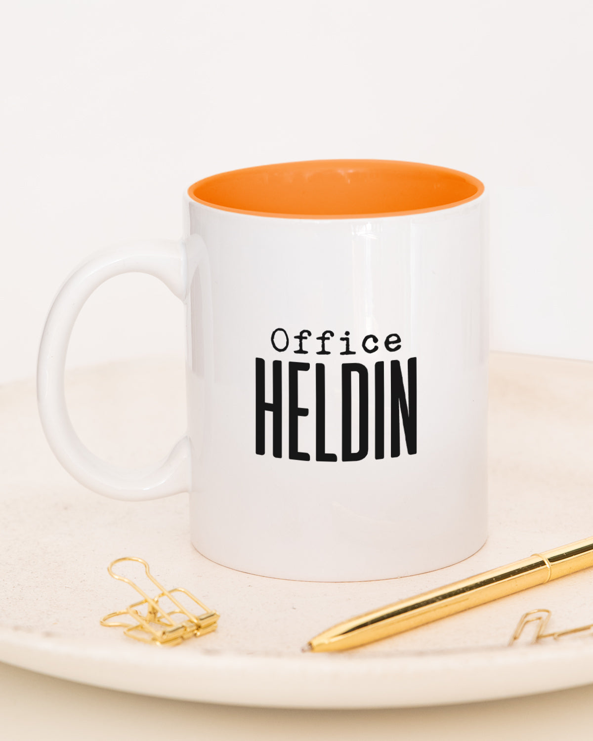 Office Heldin - Tasse Orange Tasse Lieblingskollegen®