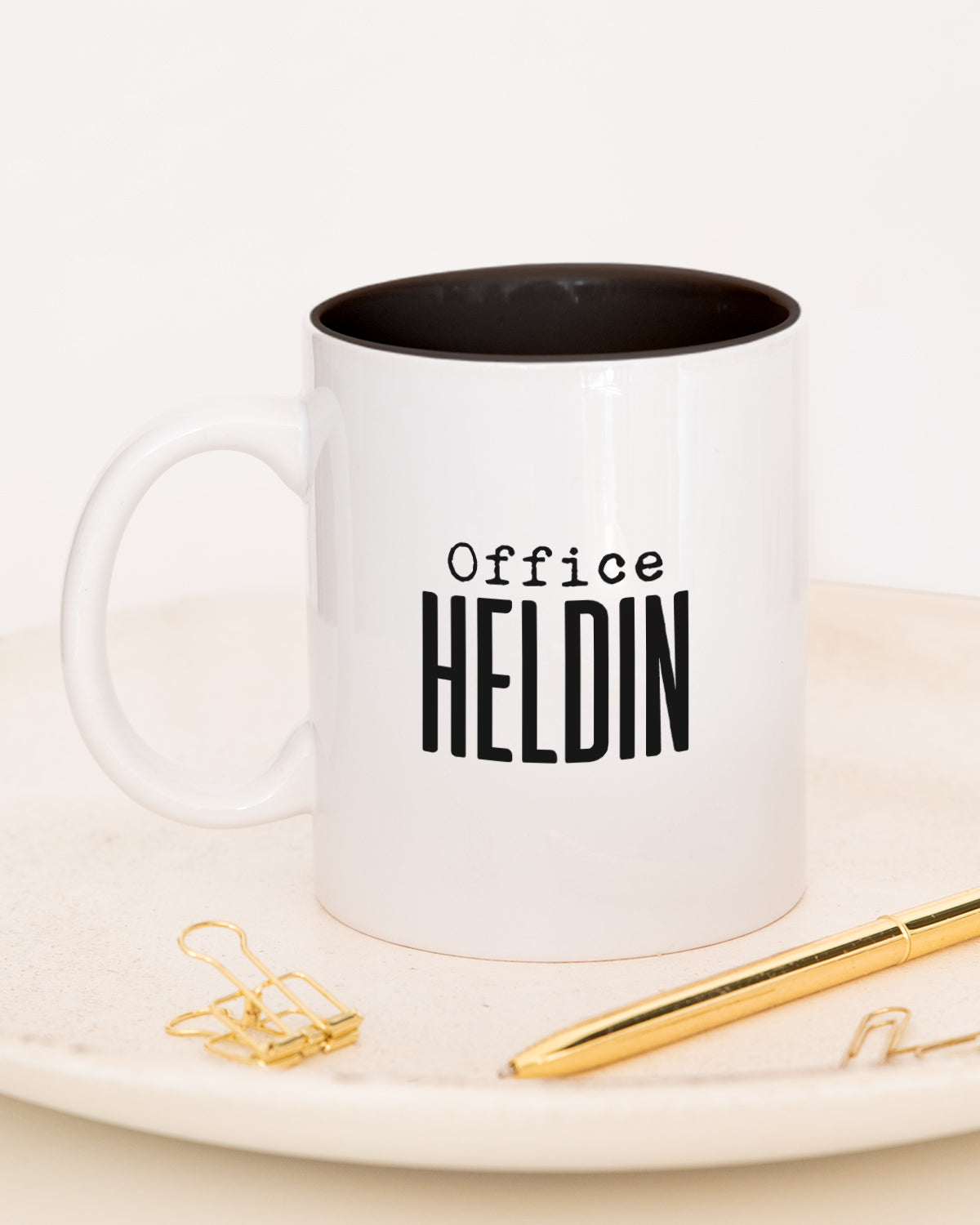 Office Heldin - Tasse Schwarz Tasse Lieblingskollegen®