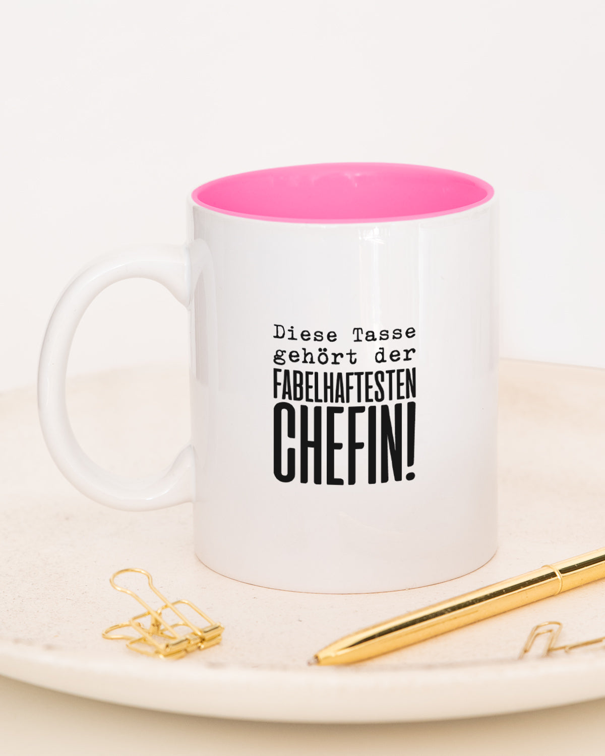 Fabelhafteste Chefin - Tasse Pink Tasse Lieblingskollegen®