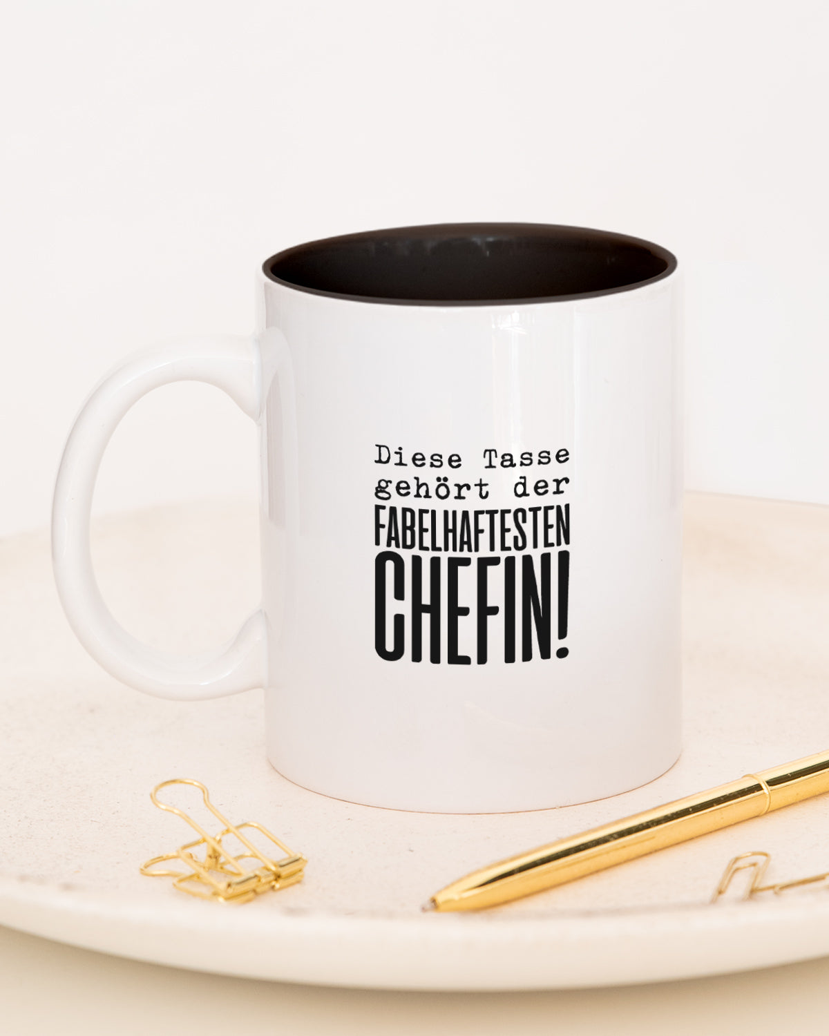 Fabelhafteste Chefin - Tasse Schwarz Tasse Lieblingskollegen®