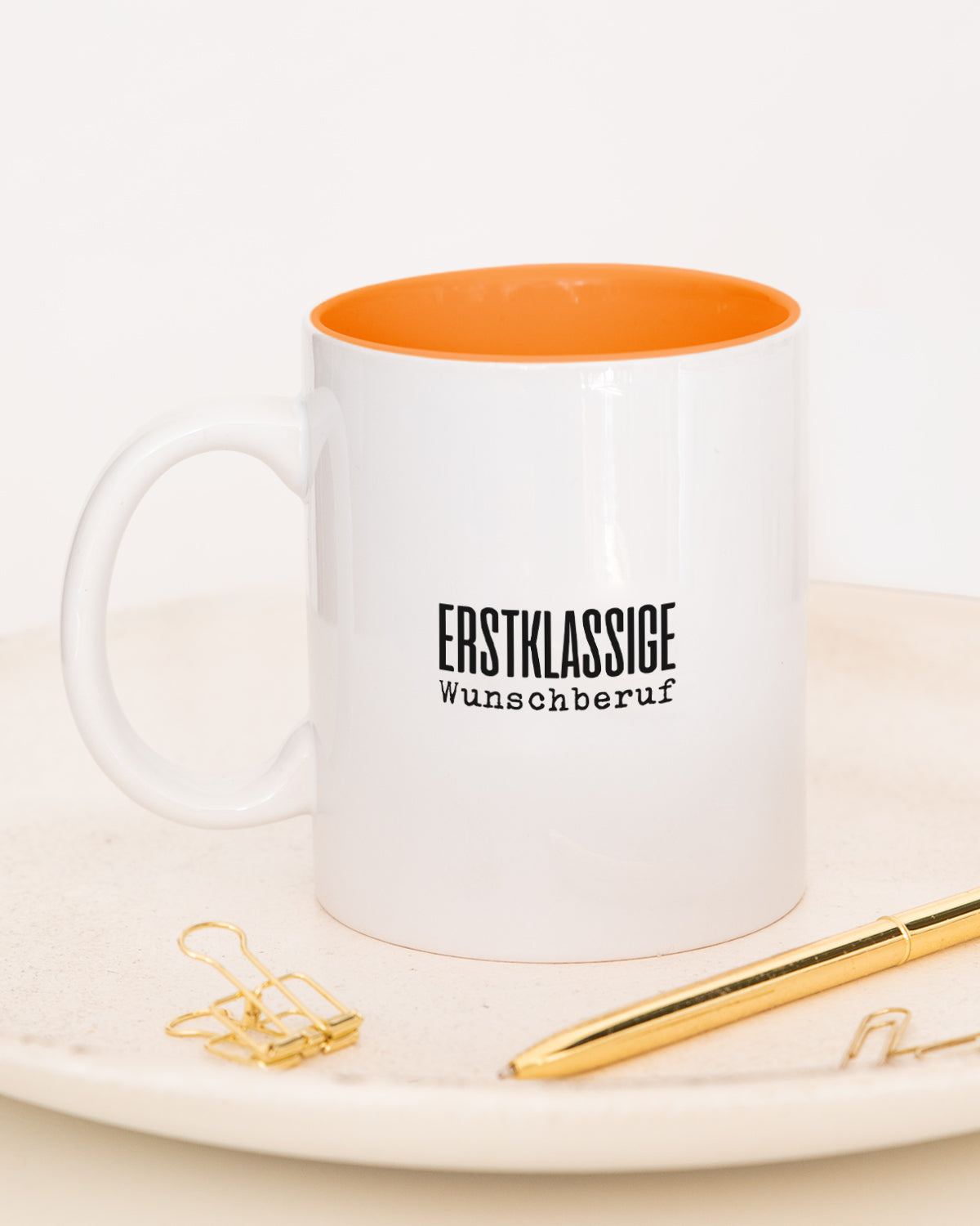 Erstklassige (+ Wunschberuf) - Tasse Orange Tasse Lieblingskollegen®