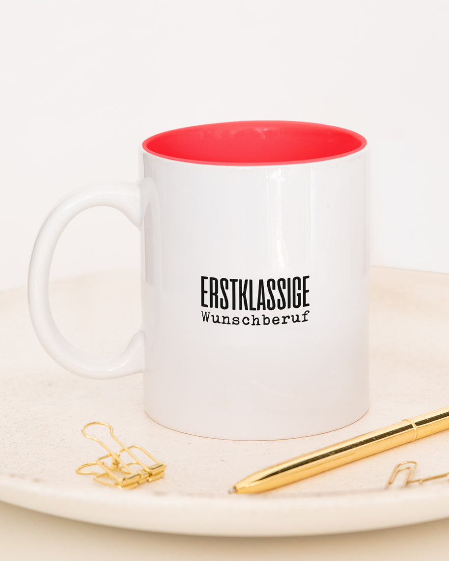 Erstklassige (+ Wunschberuf) - Tasse Rot Tasse Lieblingskollegen
