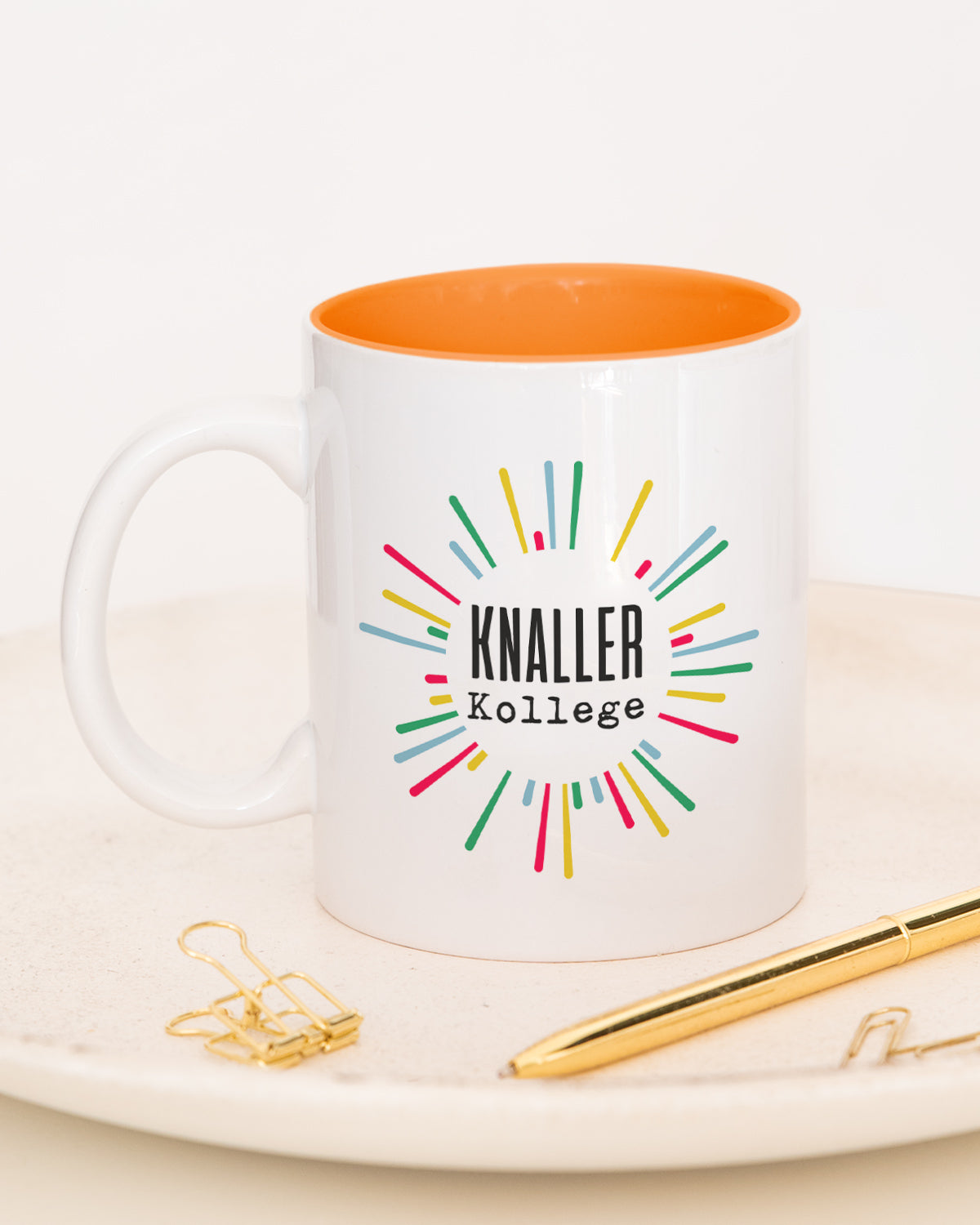 Knallerkollege - Tasse Orange Tasse Lieblingskollegen®