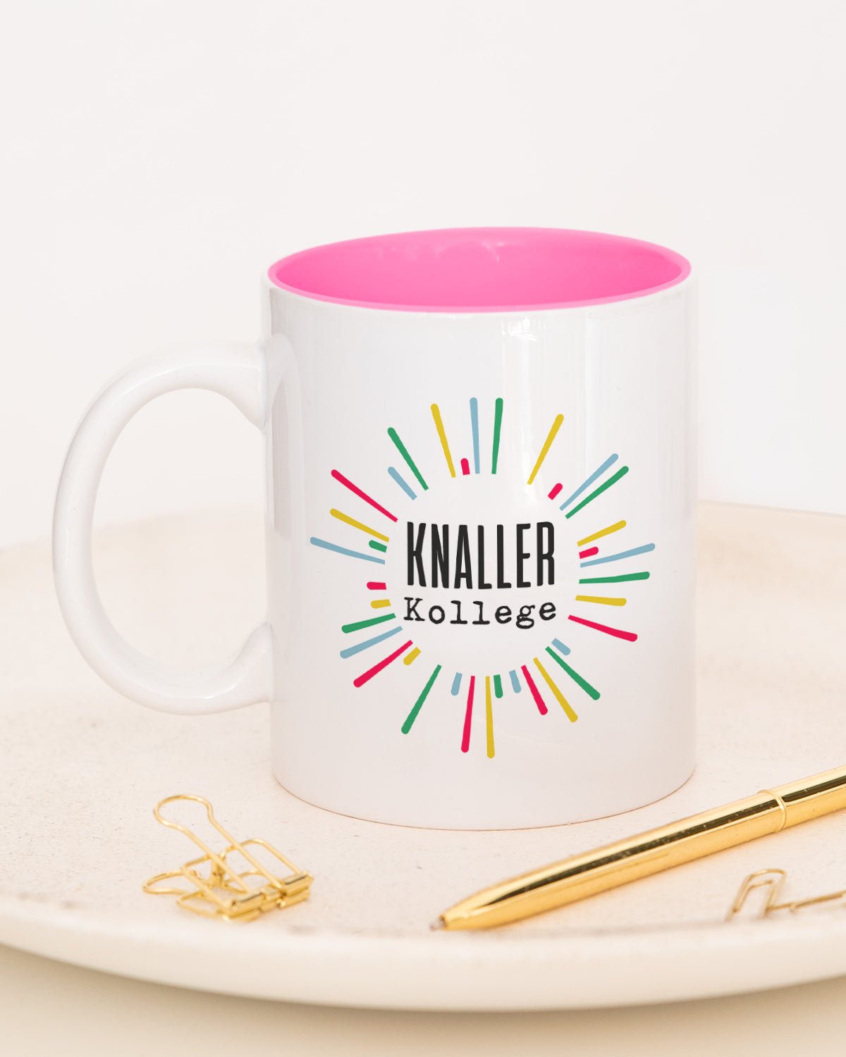 Knallerkollege - Tasse Pink Tasse Lieblingskollegen®