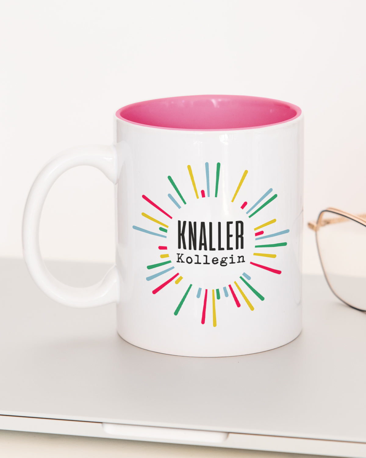 Knallerkollegin - Tasse Pink Tasse Lieblingskollegen®