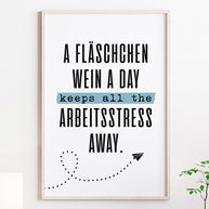 Fläschchen Wein - Poster