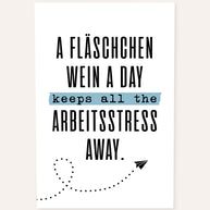 Fläschchen Wein - Poster