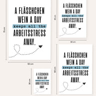 Fläschchen Wein - Poster