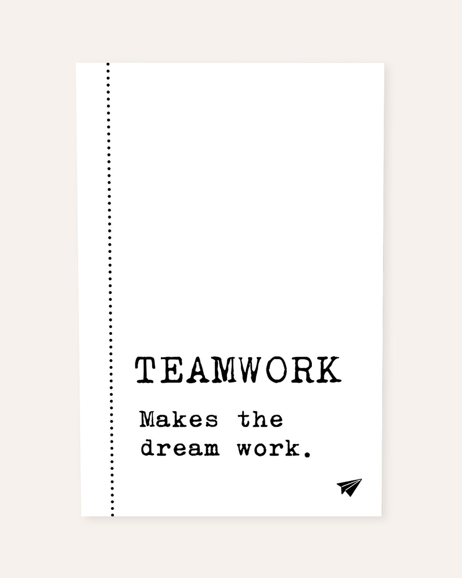 Teamwork makes the Dream work - Poster