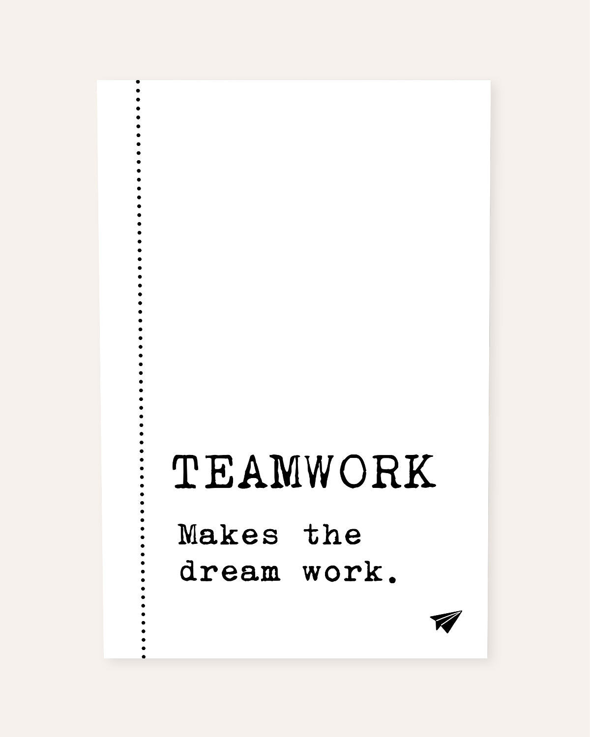 Teamwork makes the Dream work - Poster Poster Lieblingskollegen®